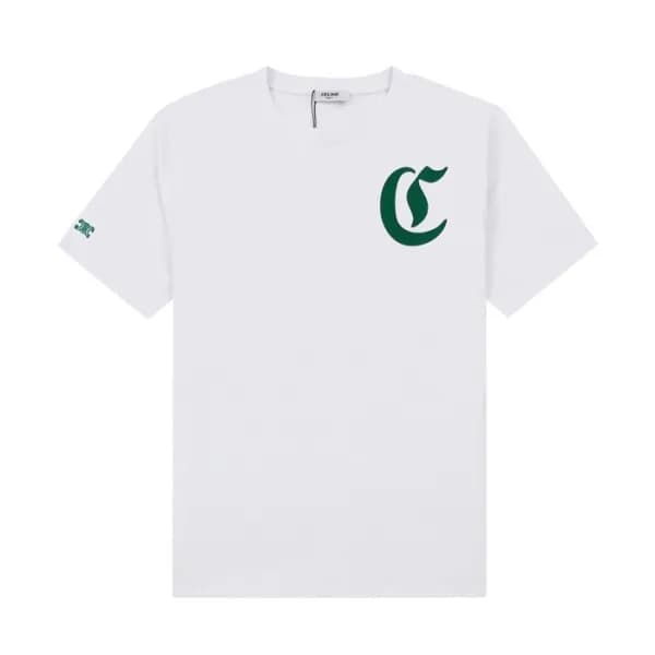 셀린느 남성 크루넥 화이트 반팔티 - Celine Mens White Tshirts - c… - 1
