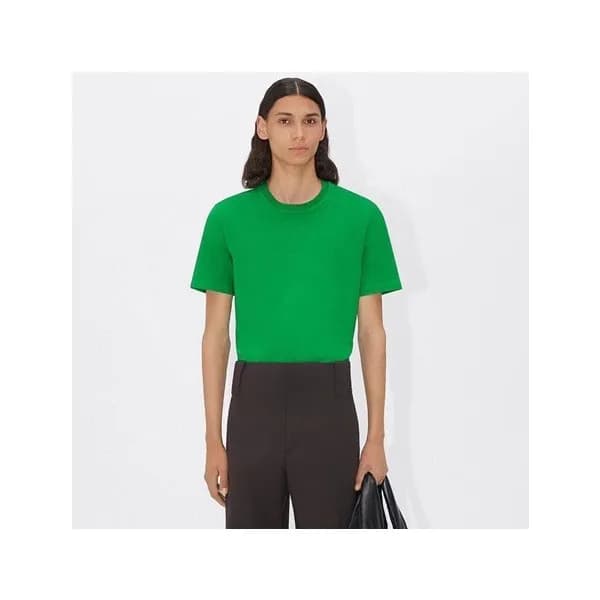 보테가 남성 크루넥 그린 반팔티 - Mens Green Tshirts - bot0408x - 1