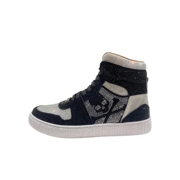 필립플레인 남성 하이탑 블랙 스니커즈 - Mens Black Sneakers - phi01… - 1