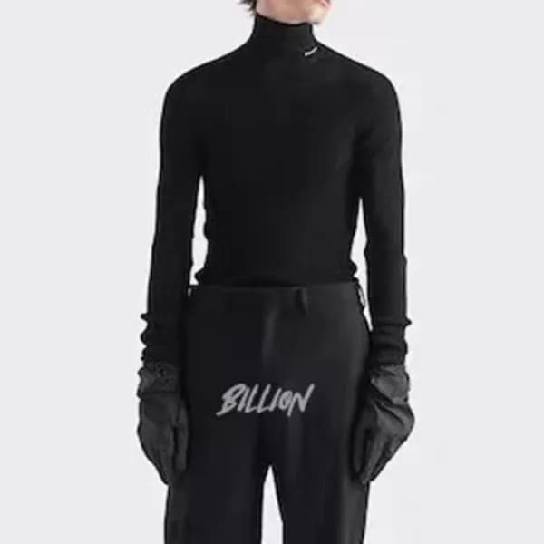 프라다 남성 터틀넥 블랙 맨투맨 - Prada Mens Black Tshirts - pra… - 1