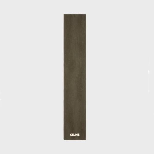 셀린느 남/녀 그린 머플러 - Celine Unisex Green Muffler - ce2… - 1