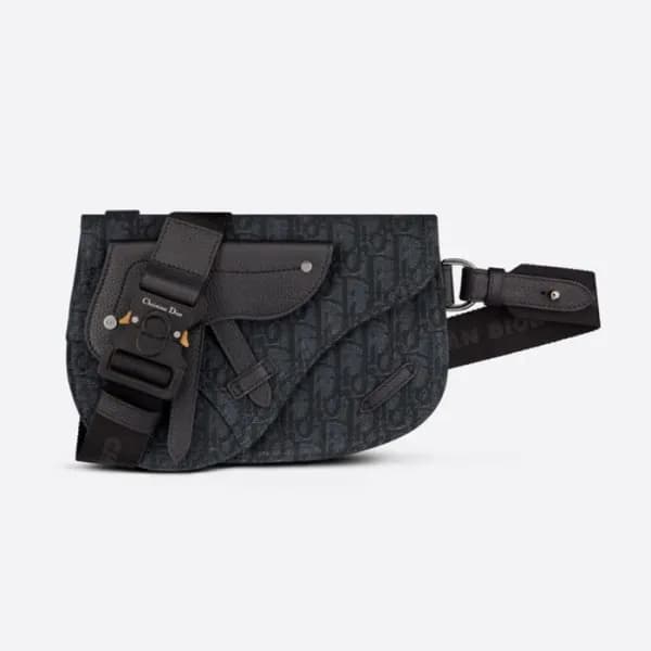 디올 남성 블랙 새들백 - Dior Mens Black Saddle Bag - di294x - 1