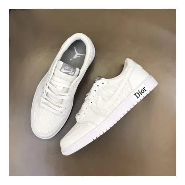 디올 남성 화이트 스니커즈 - Dior Mens White Sneakers - di337x - 1
