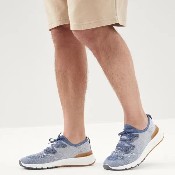 브루넬로쿠치넬리 남성 블루 스니커즈 - Brunello Cucinelli Mens Blue… - 1