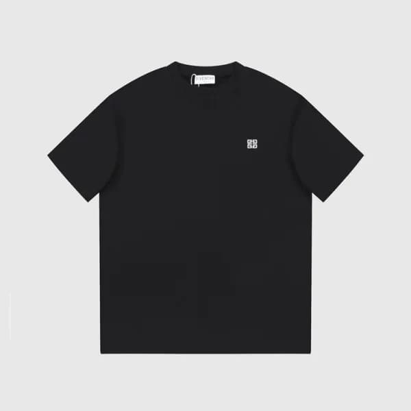 지방시 남성 크루넥 블랙 반팔티 - Givenchy Mens Black Short Slee… - 1