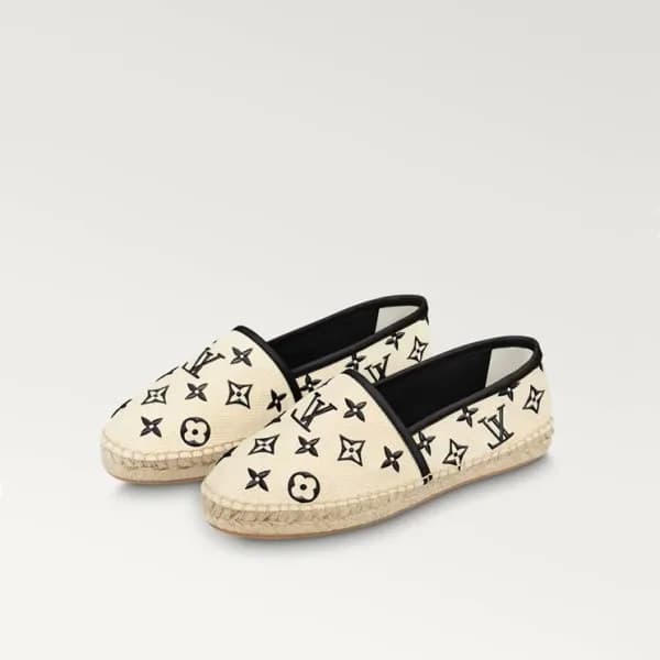 루이비통 여성 블랙 로퍼 - Louis vuitton Womens Black Loafer … - 1