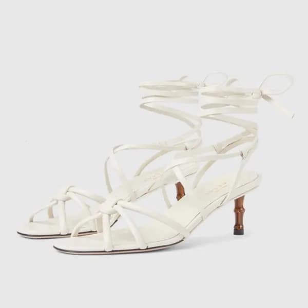 구찌 여성 화이트 샌들 - Gucci Womens White Sandals - gu770x - 1