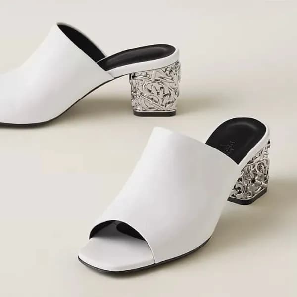에르메스 여성 화이트 샌들 - Hermes Womens White Sandals - he2… - 1