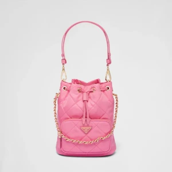 프라다 여성 핑크 버킷백 - Prada Womens Pink Bucket Bag - pr6… - 1