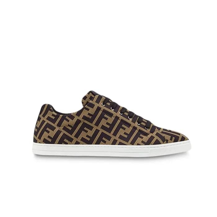 펜디 남성 브라운 테크니컬 패브릭 스니커즈 【매장-120만원대】 - Fendi Mens B… - 1