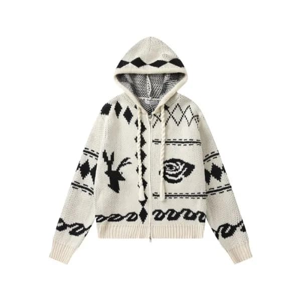 아크네 남/녀 캐쥬얼 아이보리 후드티 - Acne Stidops Unisex Ivory H… - 1