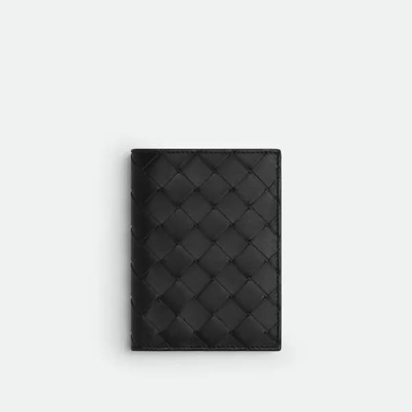보테가베네타 남성 블랙 반지갑 - Bottega Veneta Mens Black Half … - 1