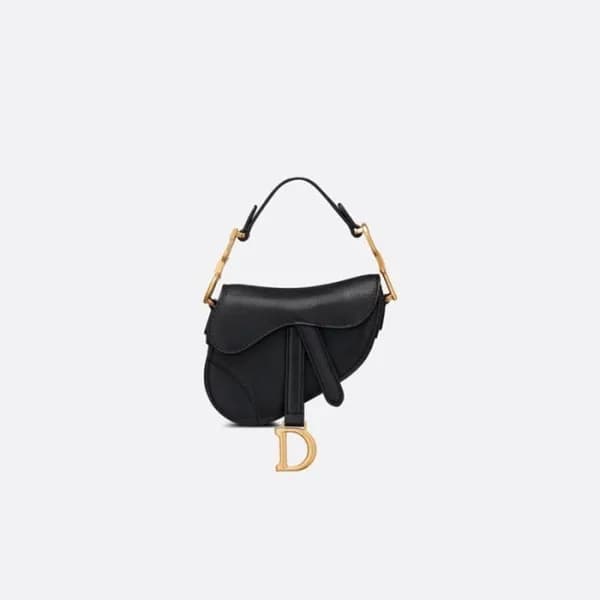 디올 여성 블랙 미니 새들백 - Dior Womens Black Saddle Bag - d… - 1