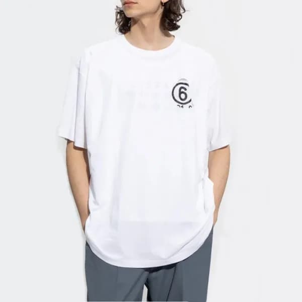 메종 마르지엘라 남/녀 크루넥 반팔티 - Maison Margiela Unisex Tshi… - 1