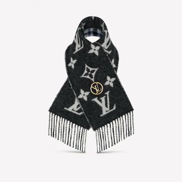 루이비통 여성 블랙 머플러 - Louis vuitton Womens Black Muffle… - 1