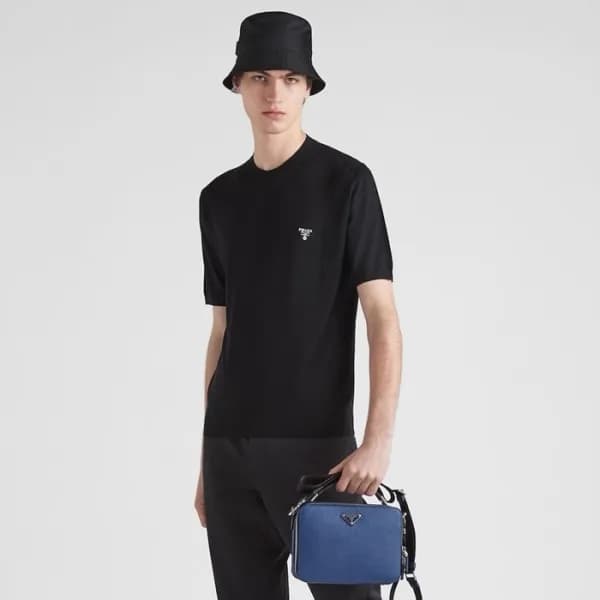 프라다 남성 크루넥 반팔티 - Prada Mens Crew Neck Tshirts - pr… - 1