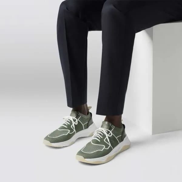 벨루티 남성 그린 스니커즈 - Berluti Mens Shadow Sneakers - be… - 1