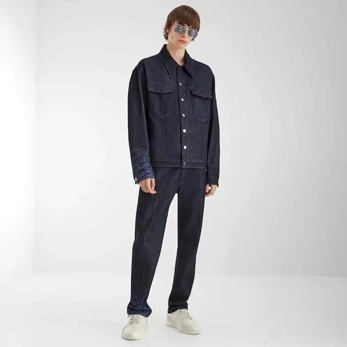 펜디 남성 네이비 자켓 - Fendi Mens Navy Jacket - fec225x - 1