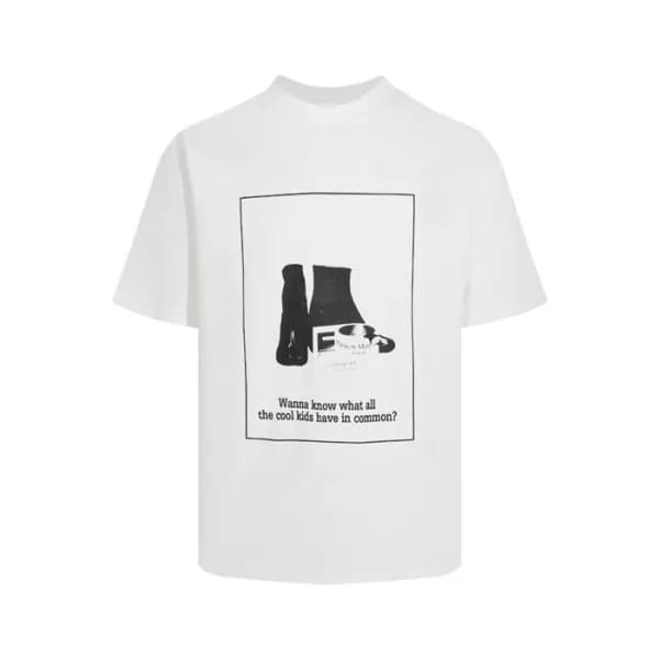 메종 마르지엘라 남/녀 화이트 반팔 티셔츠 - Maison Margiela Unisex W… - 1