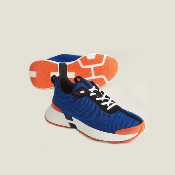 에르메스 남성 블루 스니커즈 - Hermes Mens Heros Sneakers - hes… - 1
