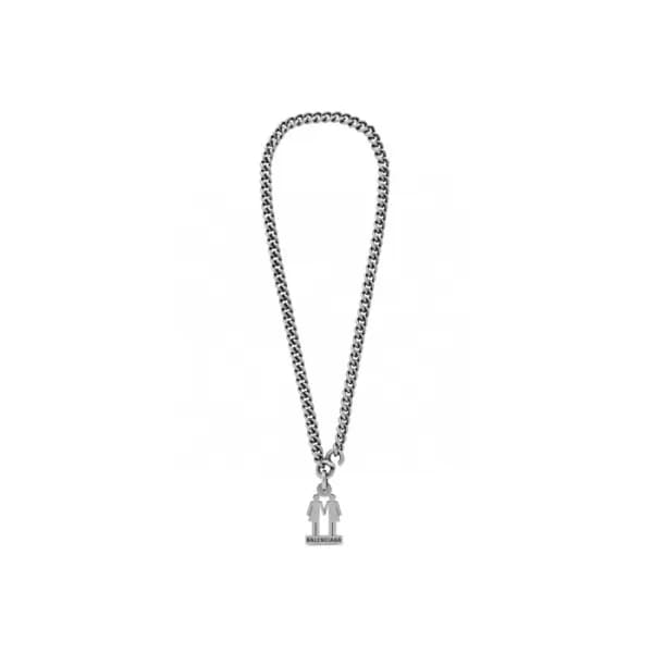 발렌시아가 남/녀 골드 목걸이 - Balenciaga Unisex Gold Necklace… - 1