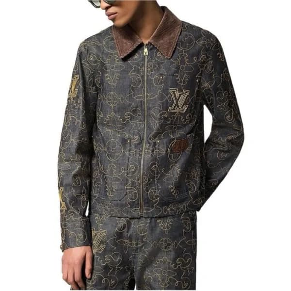 루이비통 남성 데님 재킷 - Louis vuitton Mens Denim Jacket - … - 1