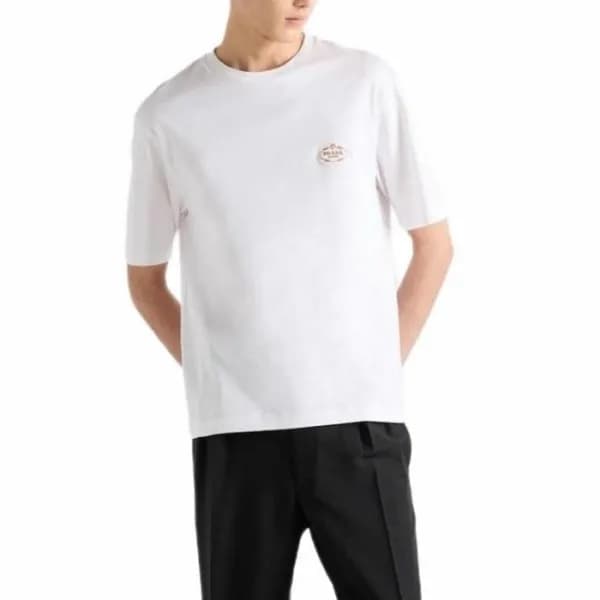 프라다 남성 라운드 반팔티 - Prada Mens Round Tshirt - prc5497… - 1