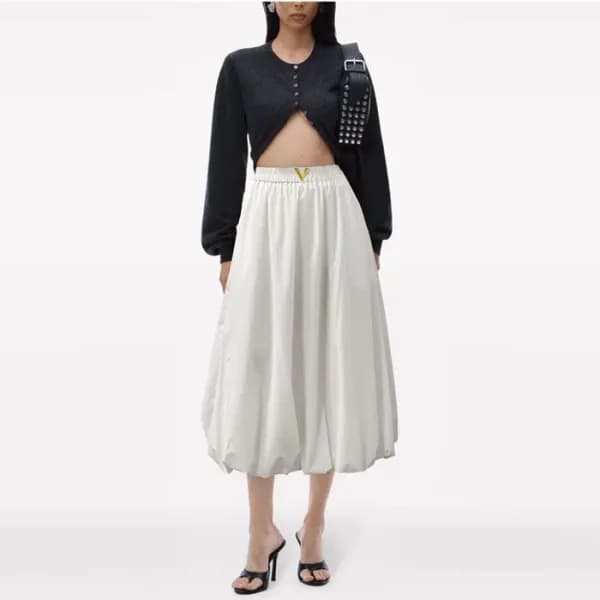 발렌티노 여성 베이직 롱 스커트 - Valentino Womens Basic Skirt -… - 1