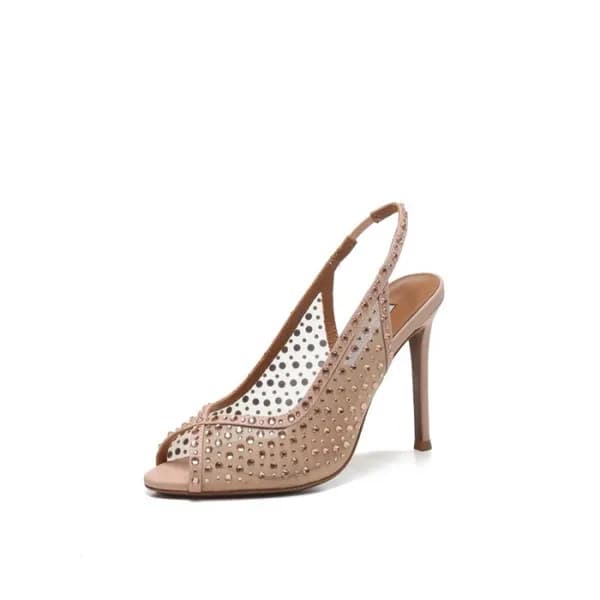 아쿠아주라 여성 크리스탈 슬링백 - Aquazzura Womens Crystal Sling…