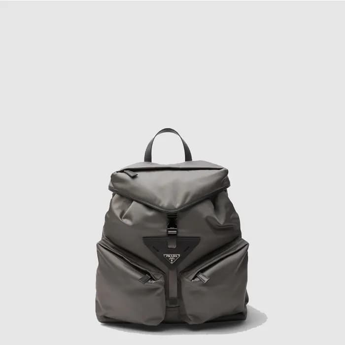 프라다 남성 리나일론 가죽 백팩 2VZ108 - Prada Mens Re-Nylon Lea… - 1