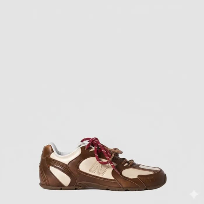 미우미우 남/녀 가죽 스니커즈 - Miumiu Unisex Leather Sneakers … - 1