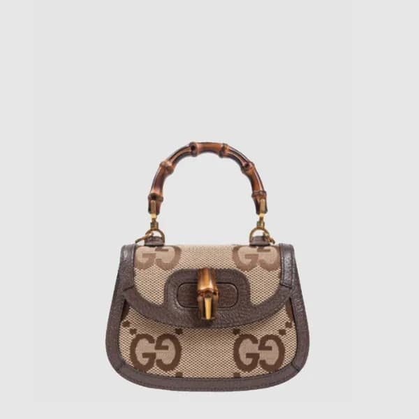 구찌 여성 뱀부 1947 점보 GG 미니백 - Gucci Womens Bamboo 1947… - 1