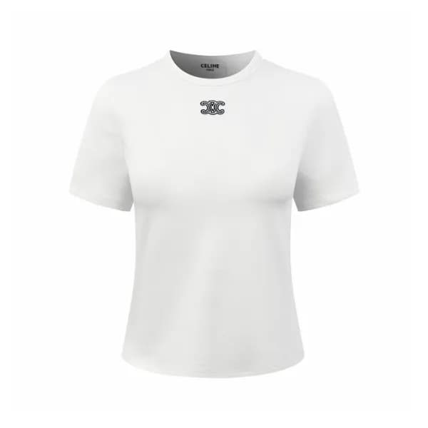 셀린느 여성 라운드 반팔 티셔츠 - Celine Womens Round Tshirt - c… - 1