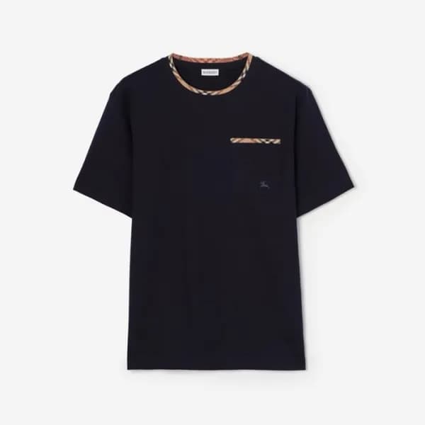 버버리 남성 라운드 반팔 티셔츠 - Burberry Mens Round Tshirt - b… - 1