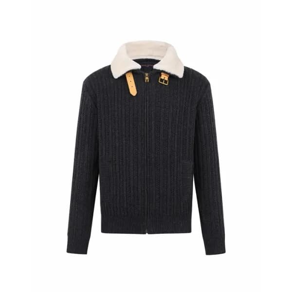 루이비통 남성 니트 블루종 - Louis vuitton Mens Knit Blouson -… - 1