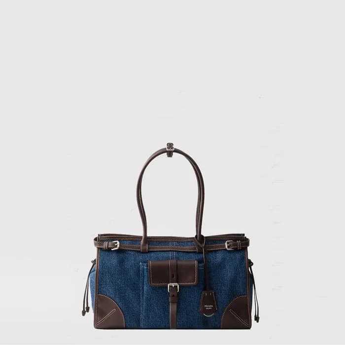 프라다 여성 보니 라지 가죽 핸드백 1BA433 - Prada Womens Bonnie Large Leather Handbag - prb16564x - 1