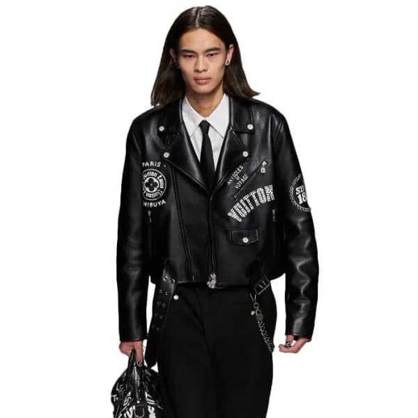 루이비통 남성 가죽 자켓 - Louis vuitton Mens Leather Jacket - lvc17214x - 1