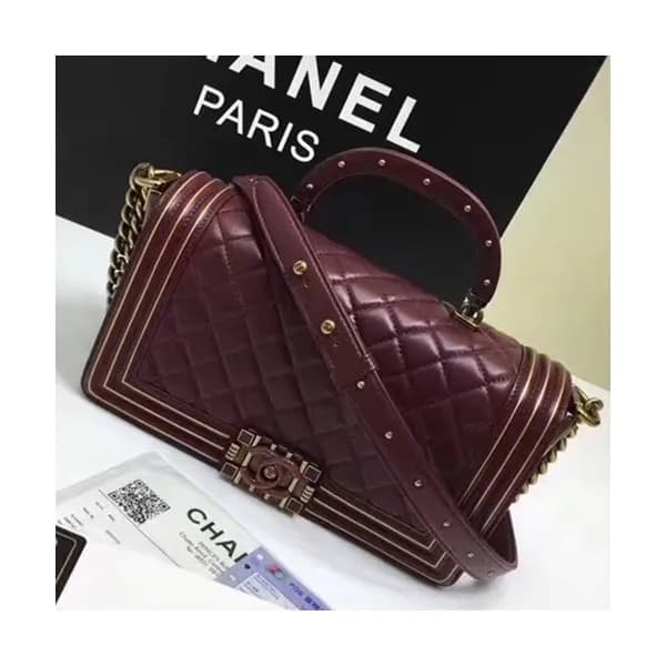 [커스텀급]Chanel Leboy Leather Chain Tote Shoulder Bag… - 1