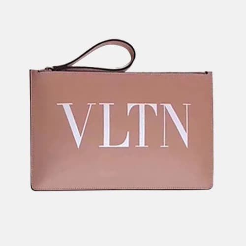 Valentino VLTN Logo Clutch Bag,30CM - 발렌티노 VLTN 로고… - 1