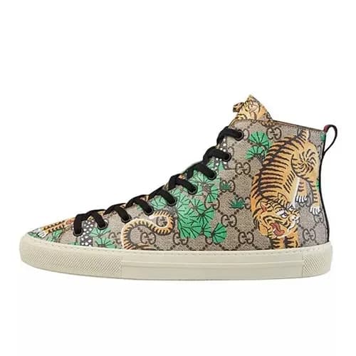 Gucci Bengal Tiger GG High-Top Sneakers - 구찌 벵갈호랑이… - 1