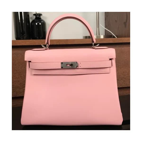 Hermes Kelly Swift Leather Tote Shoulder Bag ,28cm… - 1