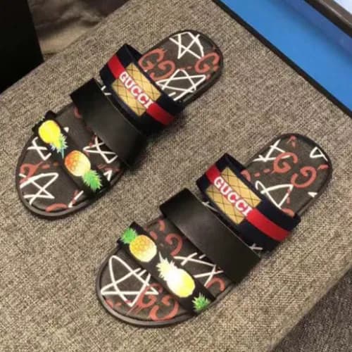 Gucci 2018 Beach Slipper Black - 구찌 비치 슬리퍼 블랙 Guc… - 1