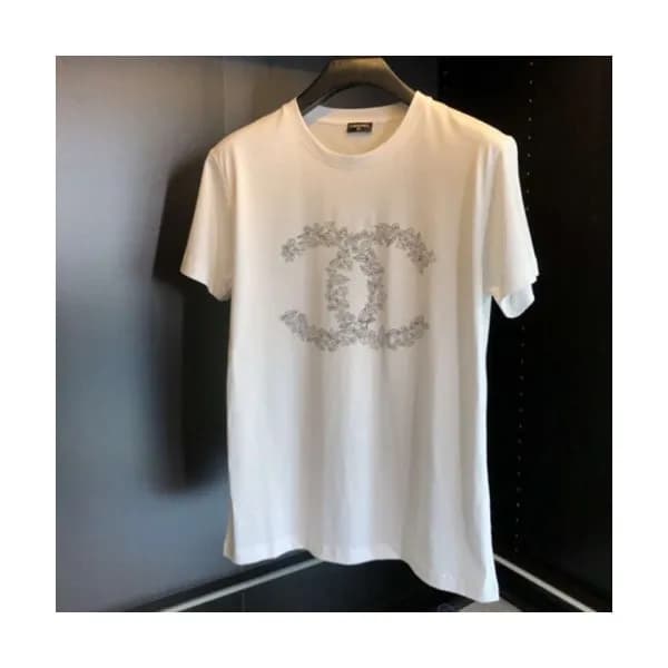 Chanel 2019 Mens Crew - neck Cotton Short Sleeved … - 1