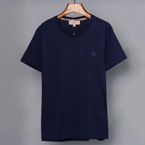 Burberry 2019 Mens Embroidery Logo Cotton Short Sl… - 1