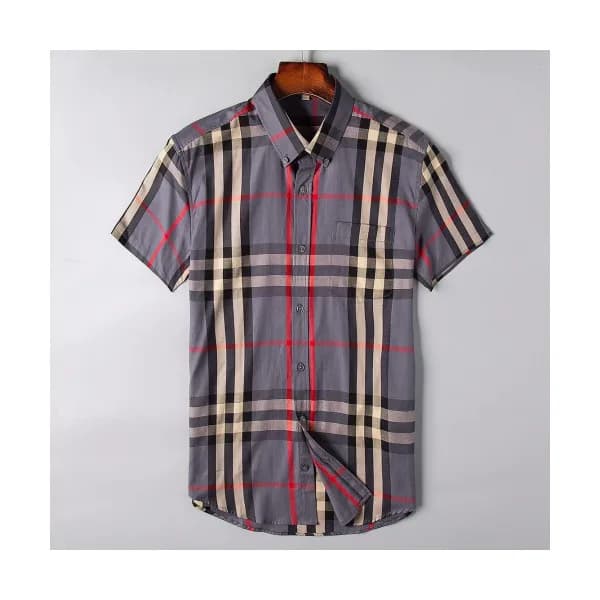 Burberry 2019 Mens London Check Cotton Short Sleev… - 1