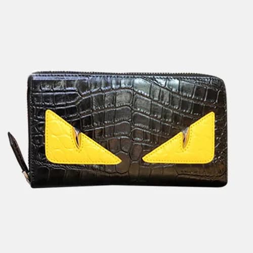 Fendi 2019 Leather Zip Round Wallet - 펜디 남여공용 레더 지… - 1
