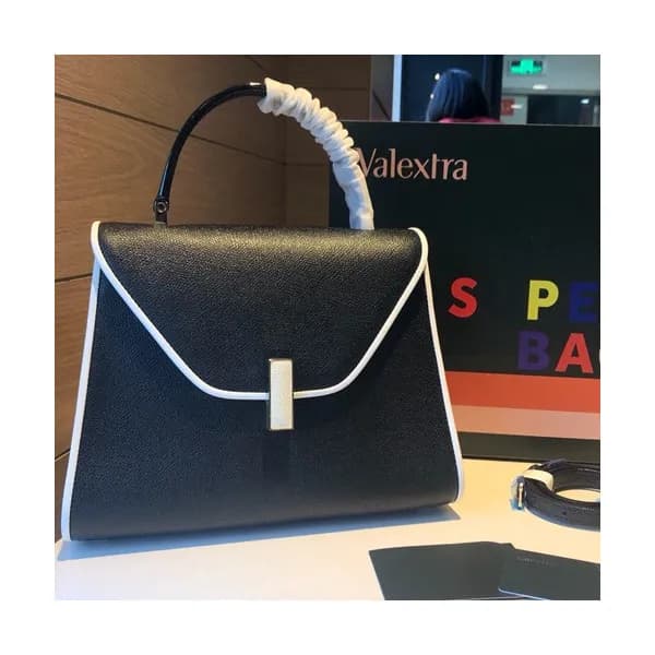 Valextra 2019 Epsom Leather Tote Shoulder Bag,22/2… - 1