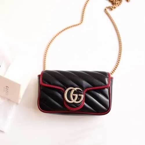 Gucci GG Marmont Matlase Super Mini Women Shoulder… - 1