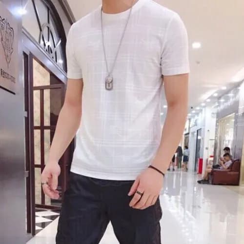 Burberry 2019 Mens Logo Cotton Short Sleeved Tshir… - 1