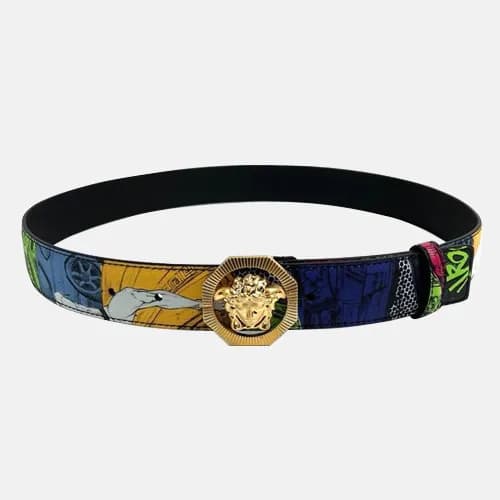 Versace 2019 Mens Leather Belt - 베르사체 2019 남성용 레더… - 1